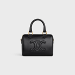 SMALL BOSTON CUIR TRIOMPHE IN SMOOTH CALFSKIN BLACK