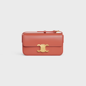 SHOULDER BAG TRIOMPHE IN SHINY CALFSKIN LYCHEE