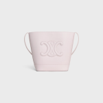 SMALL BUCKET CUIR TRIOMPHE IN SMOOTH CALFSKIN POUDR?