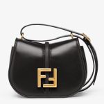 Fendi C¡¯mon Small Bag in Black Calfskin