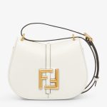 Fendi C¡¯mon Small Bag in White Calfskin
