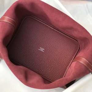 Hermes Picotin Lock 18 Bag In Bordeaux Clemence Leather