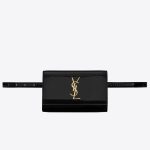 Saint Laurent Black Patent Kate Belt Bag