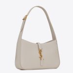 Saint Laurent Le 5 ? 7 Hobo Bag In White Leather
